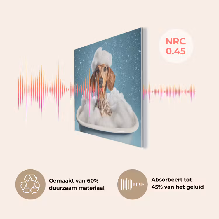 Teckel - Bad - Schuim - Waterdruppels PET vilt klein -USP_NL