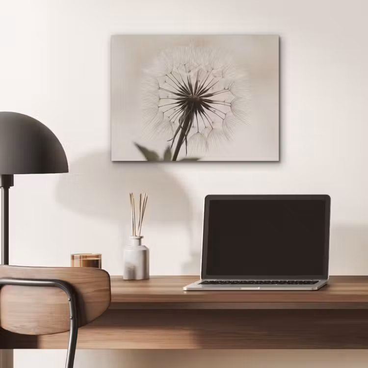 Paardenbloem - Minimalistisch - Wit PET vilt klein -sfeer5