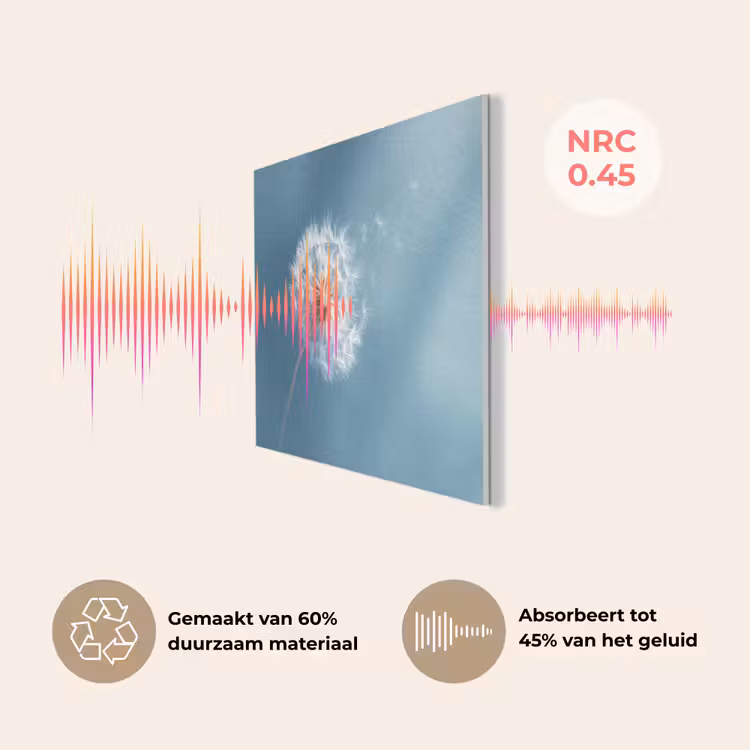 Paardenbloem - Wind - Blauw PET vilt klein -USP_NL