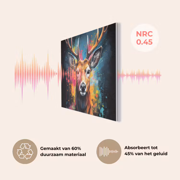 Hert - Graffiti - Dieren - Kleuren PET vilt klein -USP_NL
