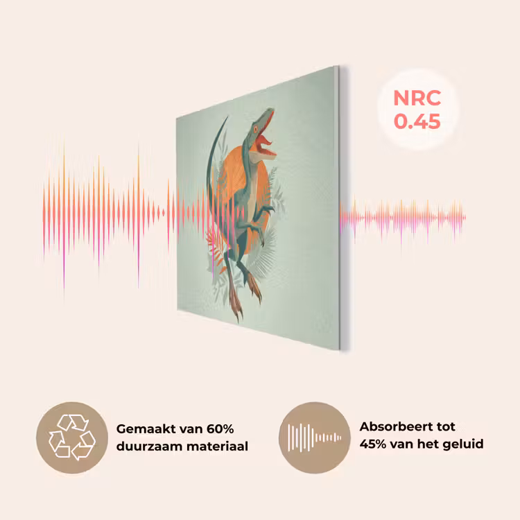 Dino - Bladeren - Grafisch - Groen PET vilt klein -USP_NL