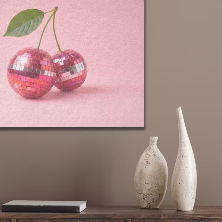 Disco - Kersen - Roze PET vilt klein -sfeer6_closeup