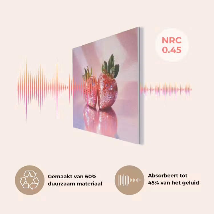 Disco - Fruit - Glitter - Strawberry PET vilt klein -USP_NL