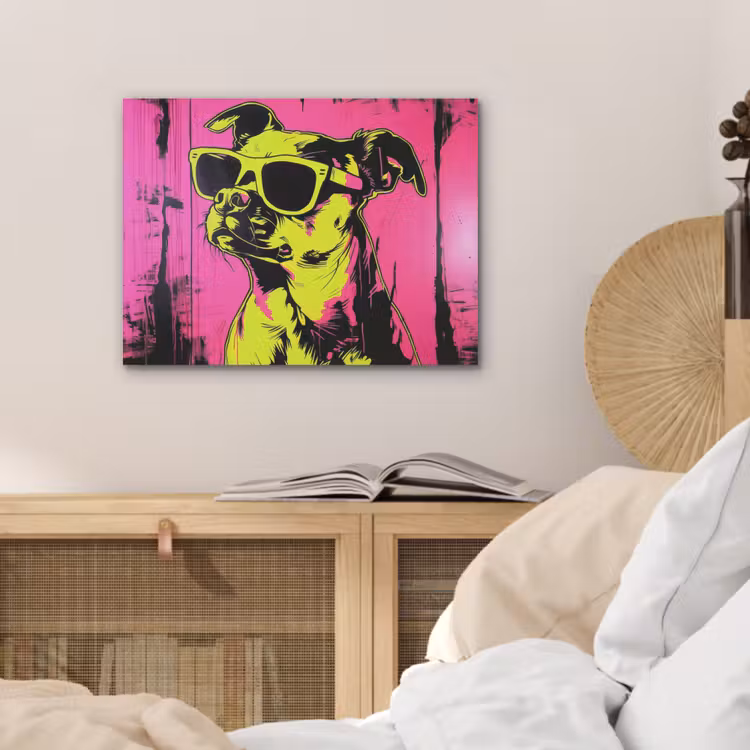 Hond - Zonnebril - Roze - Art PET vilt klein -sfeer3