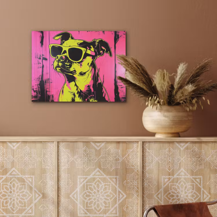 Hond - Zonnebril - Roze - Art PET vilt klein -sfeer4