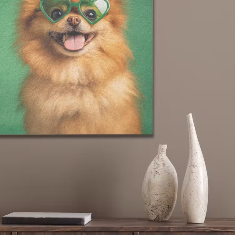 Hond - Zonnebril - Valentijn - Love PET vilt klein -sfeer6_closeup