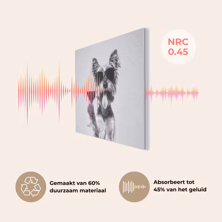 Hondje - Wijnglas - Zonnebril - Enthousiast PET vilt klein -USP_NL
