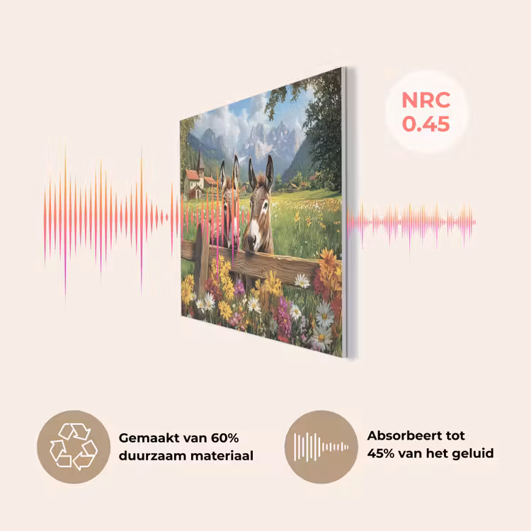 Ezels - Bloemen - Zomers PET vilt klein -USP_NL