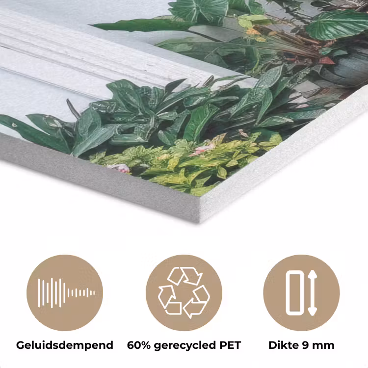 Deur - Patronen - Planten PET vilt klein -closeup_NL