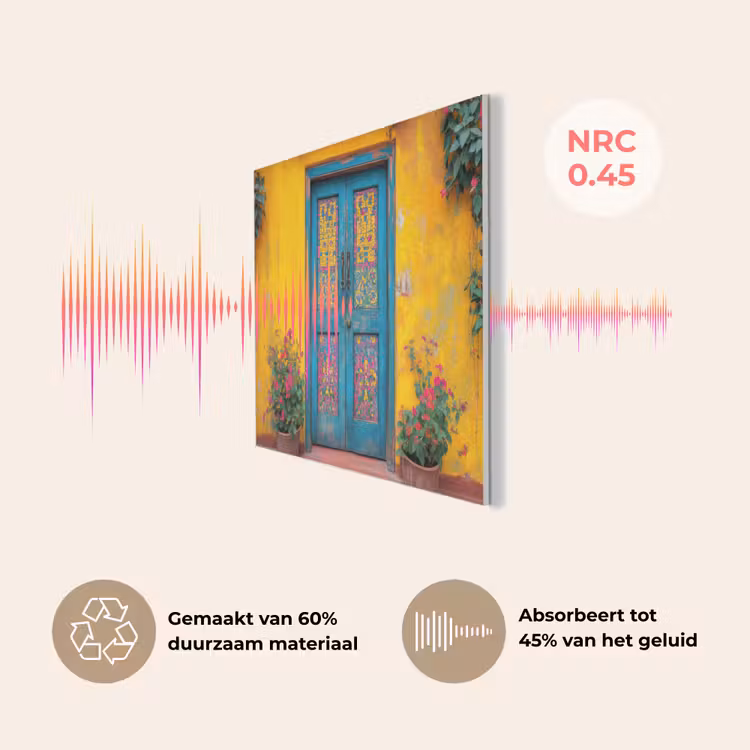 Deuren - Kleurrijk - Planten PET vilt klein -USP_NL