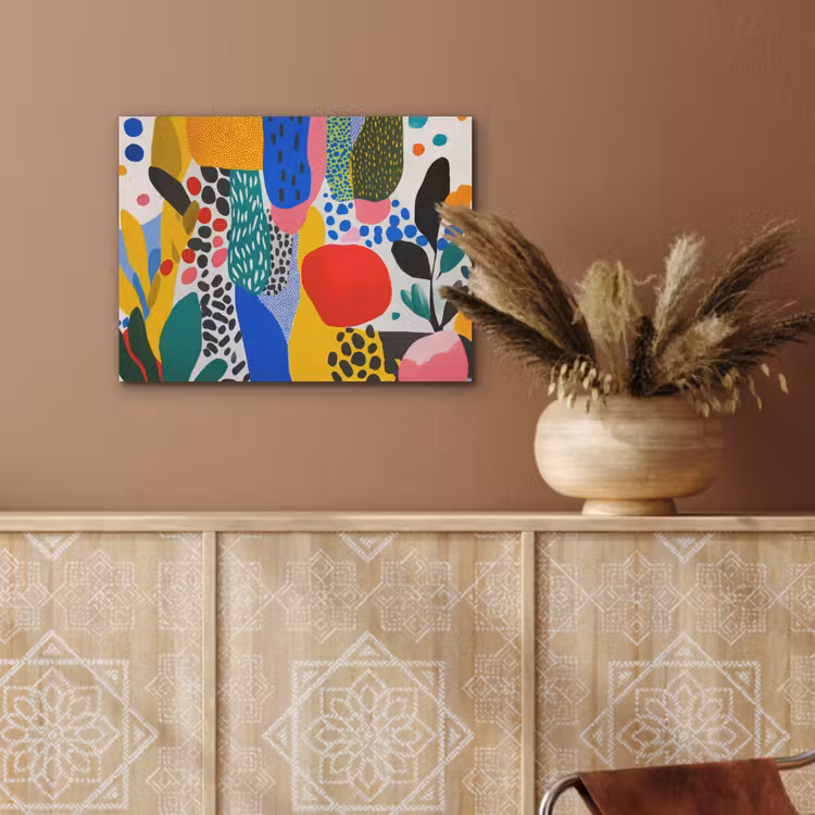Stippen - Vormen - Modern - Kleuren PET vilt klein -sfeer4