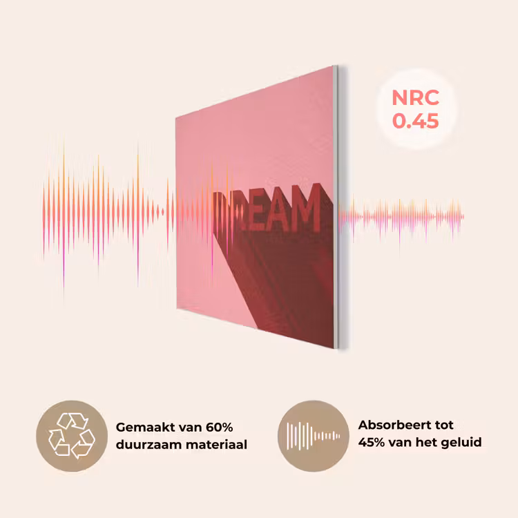 Dream - 3D - Rood - Roze PET vilt klein -USP_NL