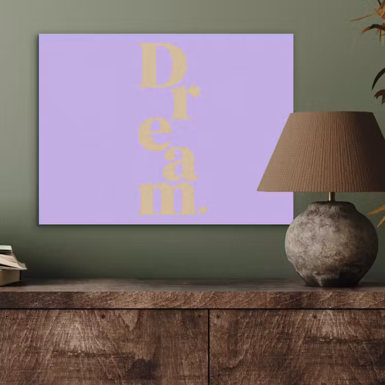 Dream - Paars - Typografisch PET vilt klein -sfeer2
