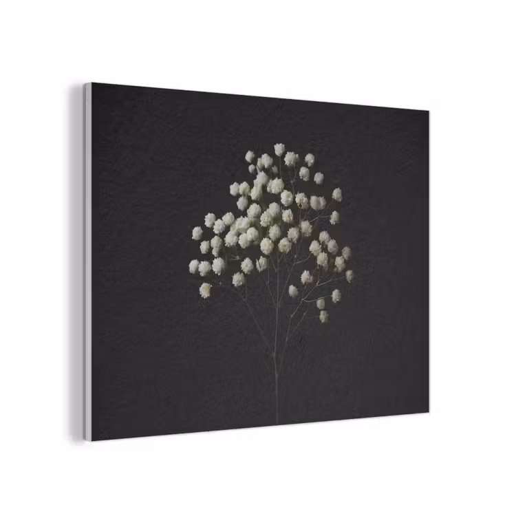 Gipskruid - Bloemetjes - Wit - Minimalistisch PET vilt klein -3d