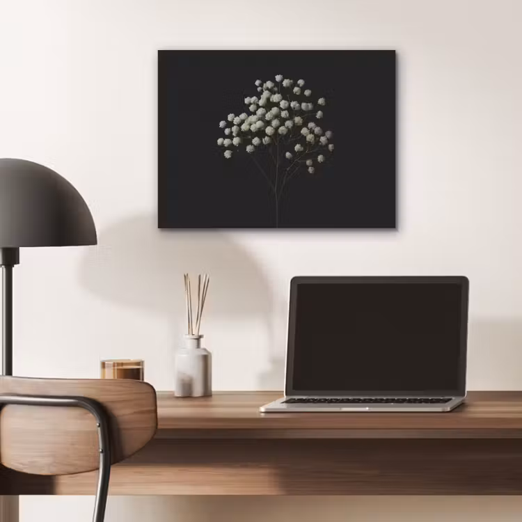 Gipskruid - Bloemetjes - Wit - Minimalistisch PET vilt klein -sfeer5