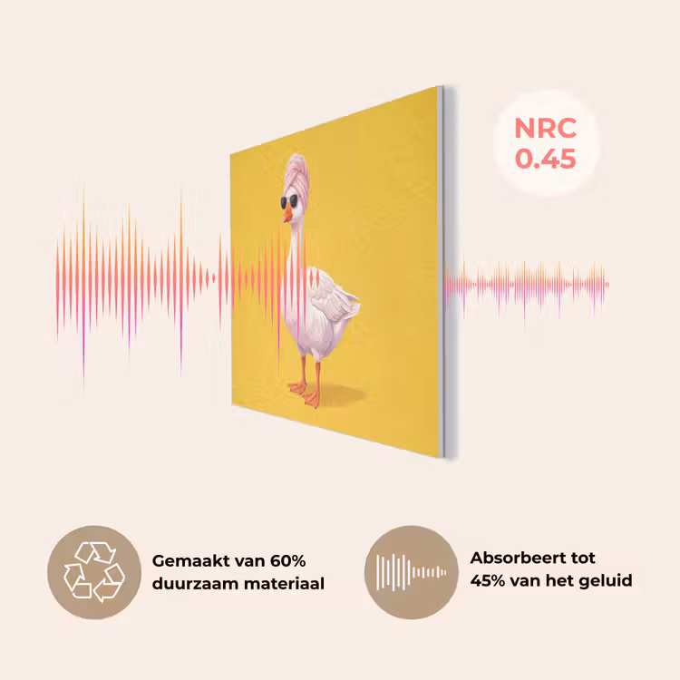 Eend - Zonnebril - Geel PET vilt klein -USP_NL