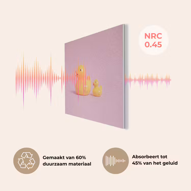 Eendjes - Vrolijk - Roze PET vilt klein -USP_NL