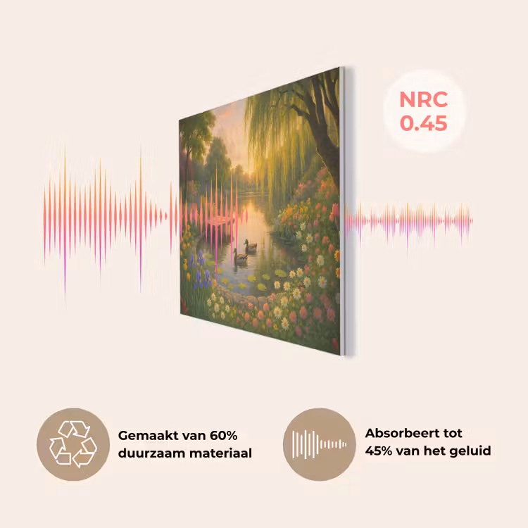 Eenden - Vijver - Bloemen PET vilt klein -USP_NL