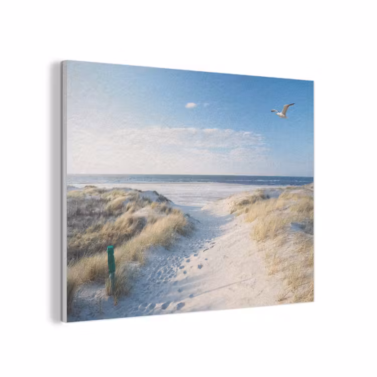 Duin - Meeuw - Strand - Zee - Zon PET vilt klein -3d