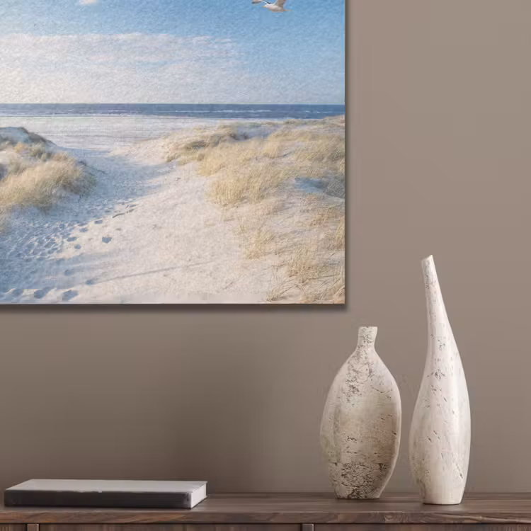 Duin - Meeuw - Strand - Zee - Zon PET vilt klein -sfeer6_closeup