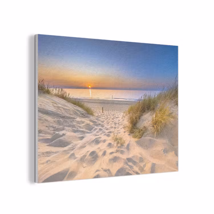 Duin - Zonsondergang - Horizon - Strand - Gras PET vilt klein -3d