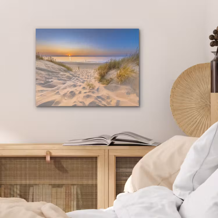 Duin - Zonsondergang - Horizon - Strand - Gras PET vilt klein -sfeer3
