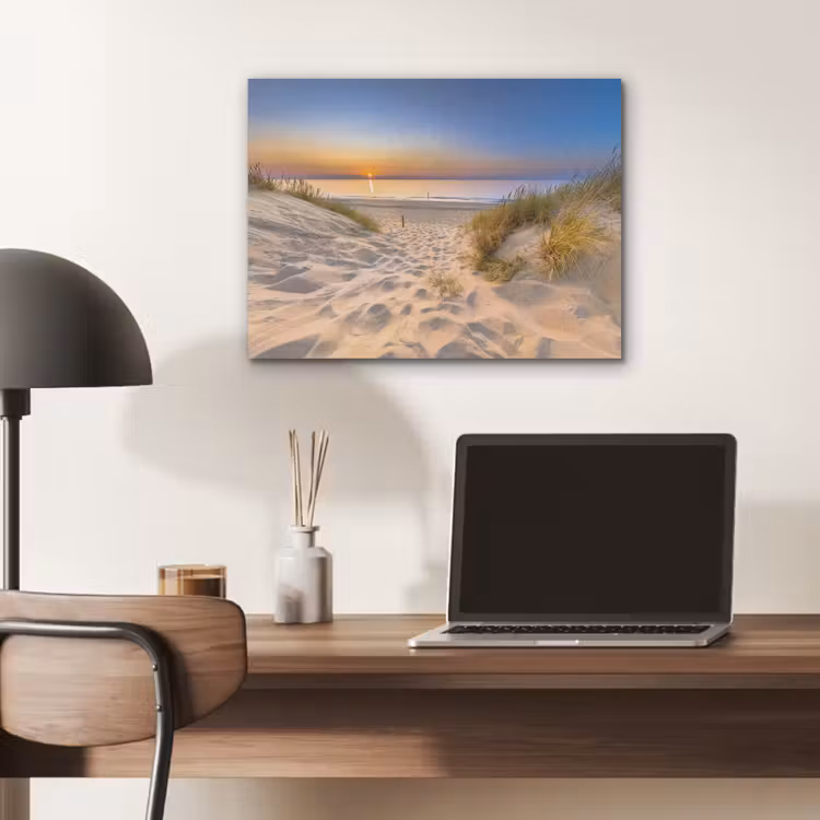 Duin - Zonsondergang - Horizon - Strand - Gras PET vilt klein -sfeer5