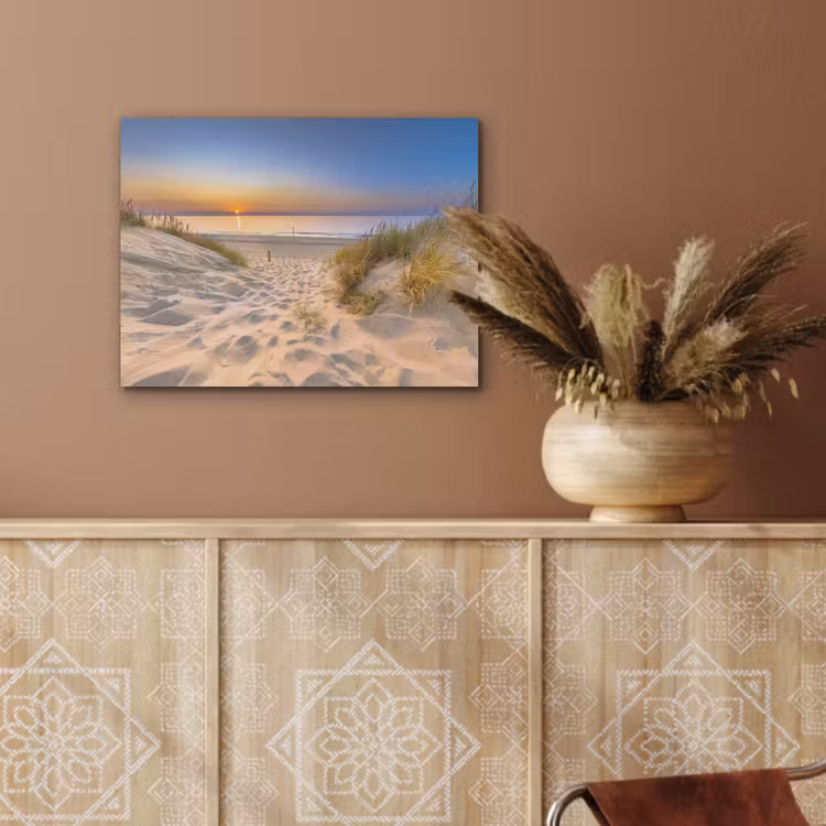 Duin - Zonsondergang - Horizon - Strand - Gras PET vilt klein -sfeer4