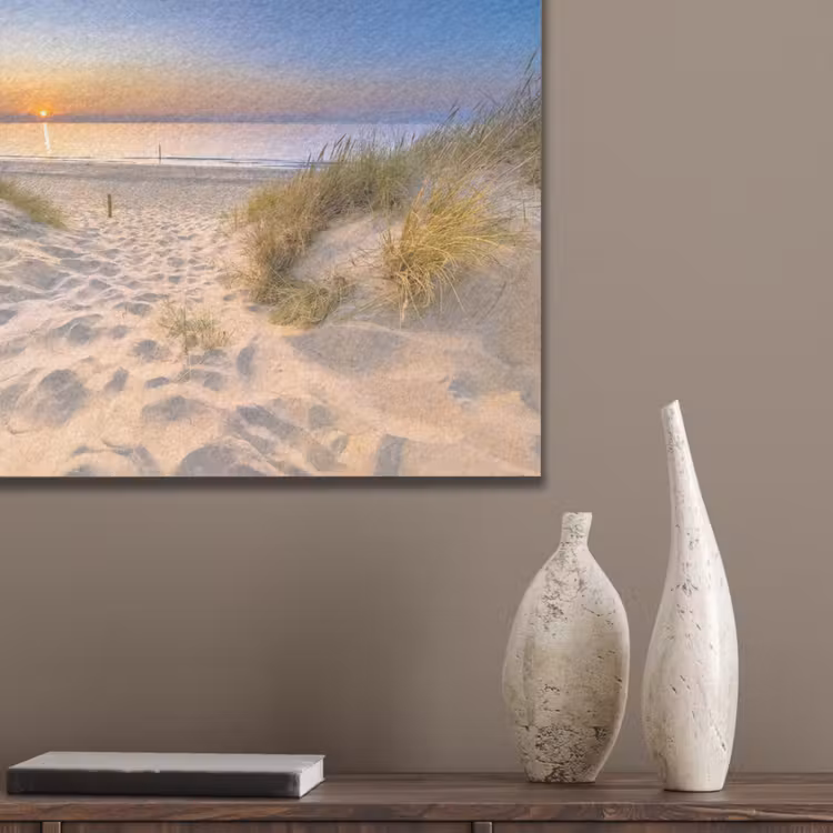 Duin - Zonsondergang - Horizon - Strand - Gras PET vilt klein -sfeer6_closeup