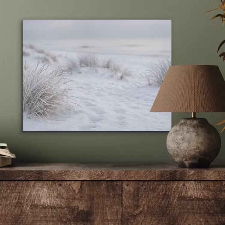 Duinen - Sneeuw - Strand - Winter - Serene PET vilt klein -sfeer2