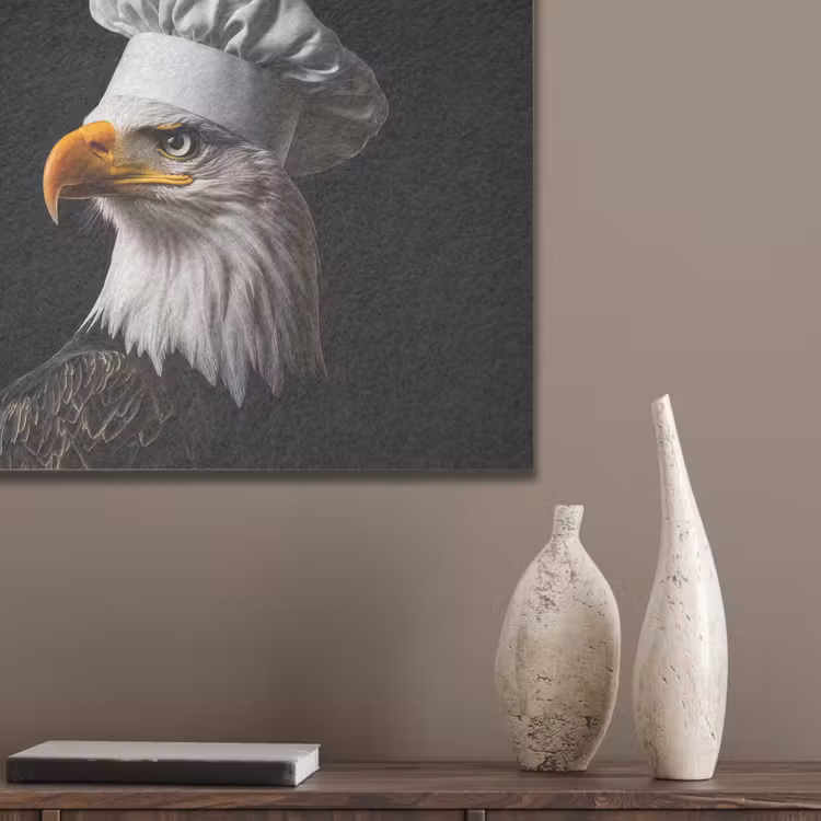 Arend -Amerika - Koksmuts - Vogel - Stoer PET vilt klein -sfeer6_closeup