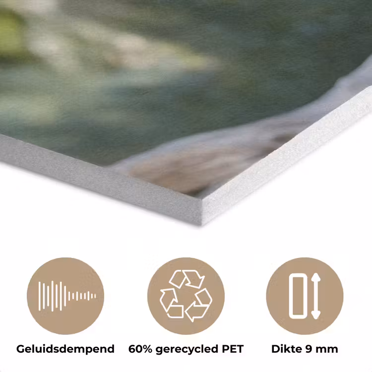 Arend - Hout - Wit - Planten PET vilt klein -closeup_NL
