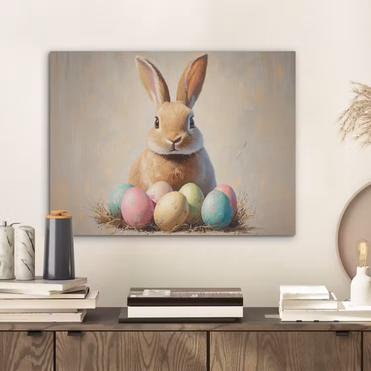 Paashaas - Pastel - Eieren PET vilt klein -sfeer1