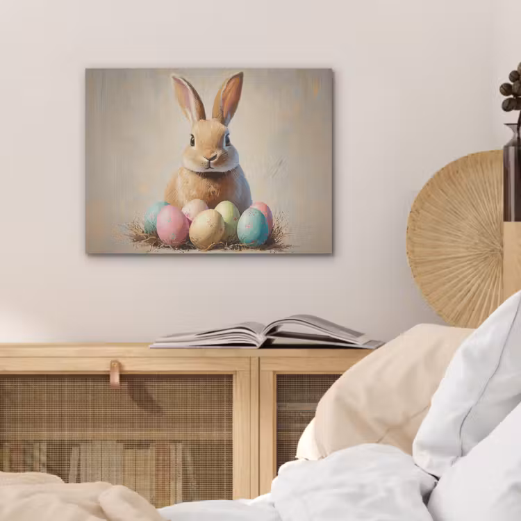 Paashaas - Pastel - Eieren PET vilt klein -sfeer3