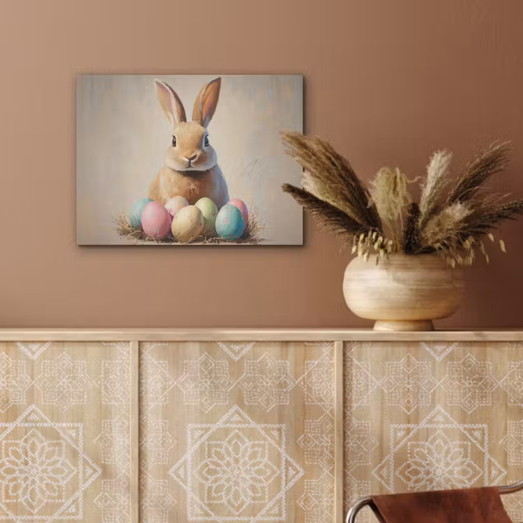 Paashaas - Pastel - Eieren PET vilt klein -sfeer4