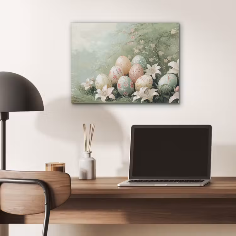 Paaseieren - Pasteltinten - Bloemen PET vilt klein -sfeer5