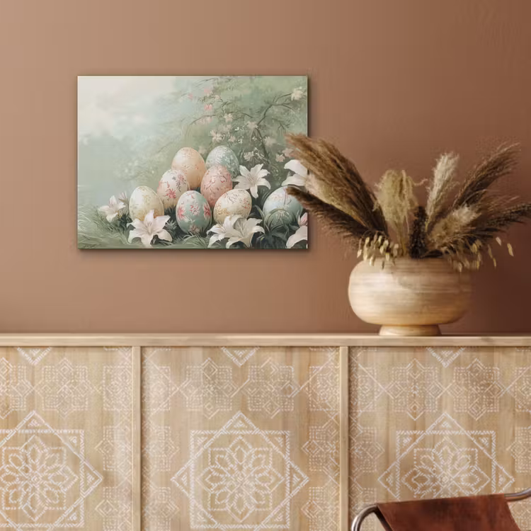 Paaseieren - Pasteltinten - Bloemen PET vilt klein -sfeer4