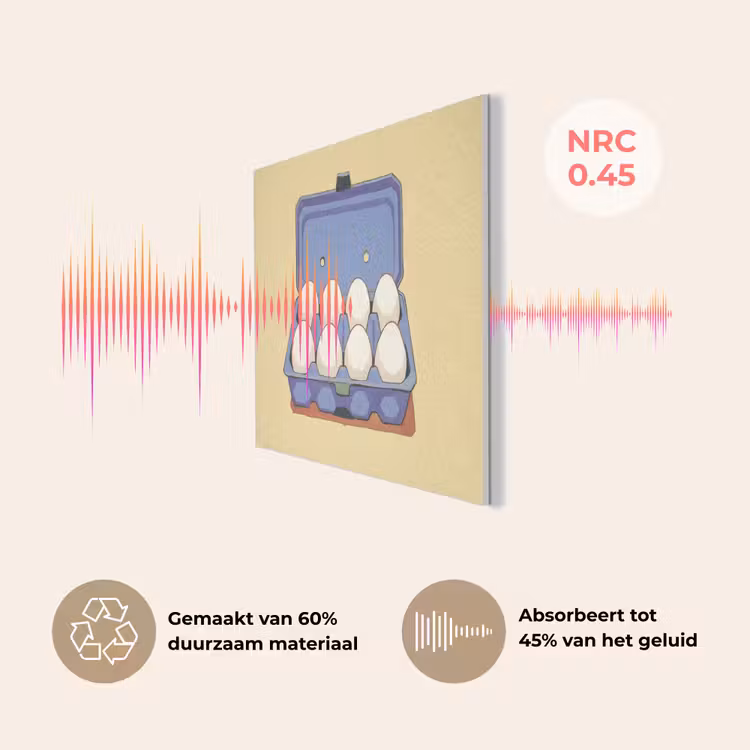 Eieren - Doos - Minimalistisch - Blauw PET vilt klein -USP_NL