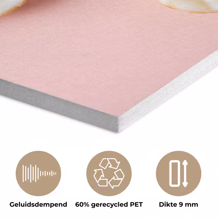 Eieren - Bloem - Roze PET vilt klein -closeup_NL