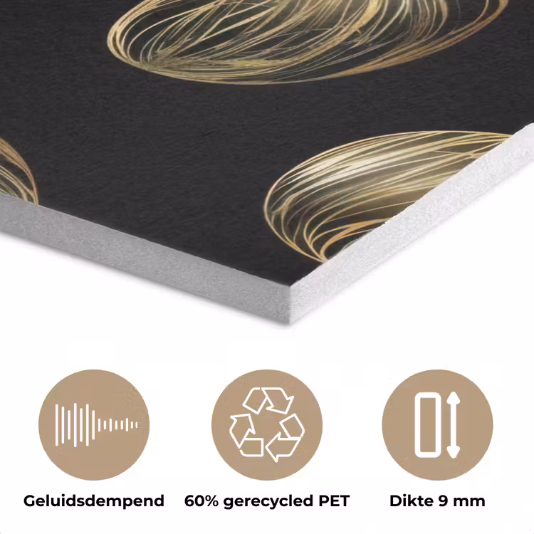 Eieren - Goud - Patroon PET vilt klein -closeup_NL