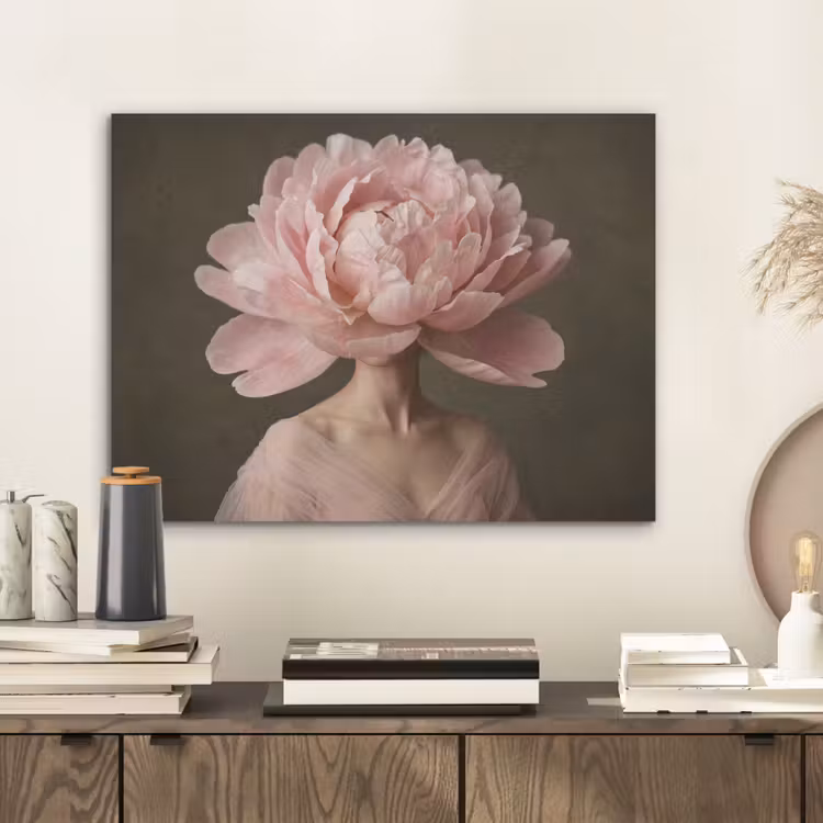 Gezicht - Roos - Roze PET vilt klein -sfeer1
