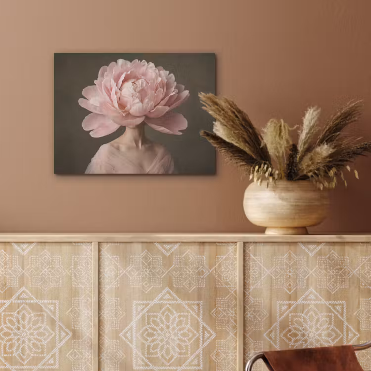 Gezicht - Roos - Roze PET vilt klein -sfeer4