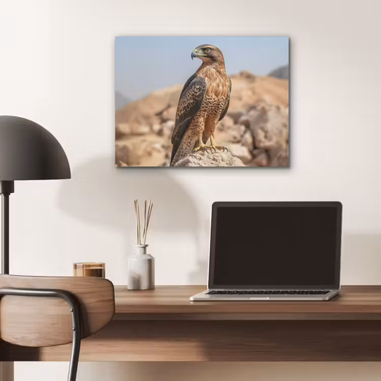 Valk - Vogel - Rots - Macht PET vilt klein -sfeer5