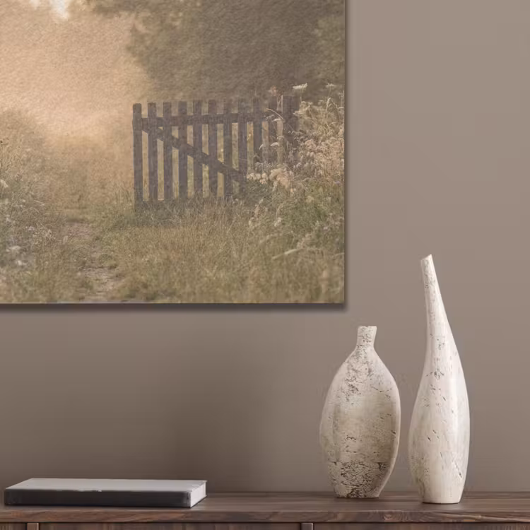 Hek - Natuur - Mist - Veld PET vilt klein -sfeer6_closeup