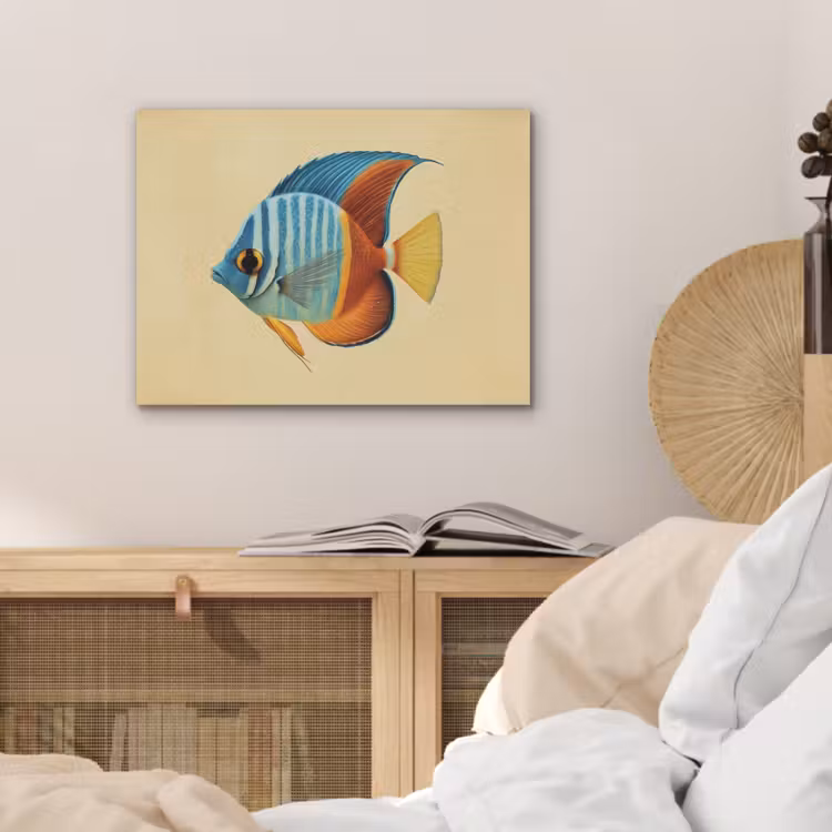 Vis - Vinnen - Blauw - Ogen PET vilt klein -sfeer3