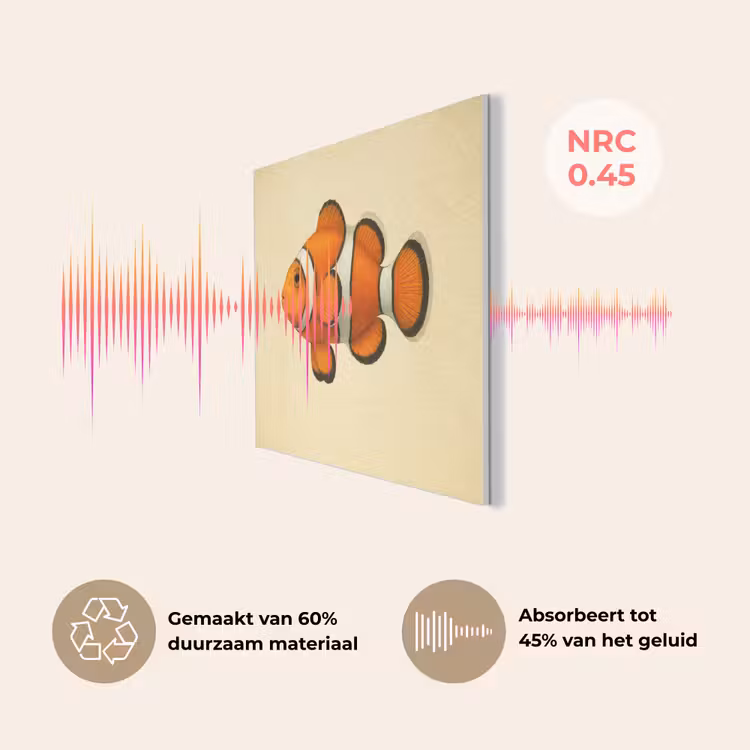 Vis - Oranje - Strepen PET vilt klein -USP_NL