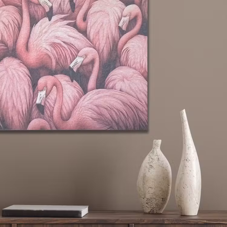 Flamingo - Roze - Dieren PET vilt klein -sfeer6_closeup