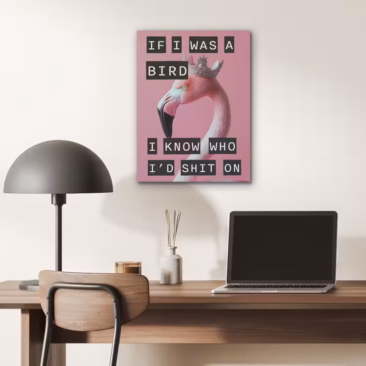 Flamingo - Roze - Vogel - Decoratie PET vilt klein -sfeer5