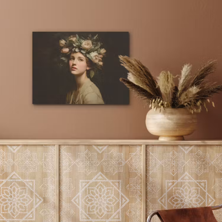 Bloemenstilte - Vrouw - Portret PET vilt klein -sfeer4