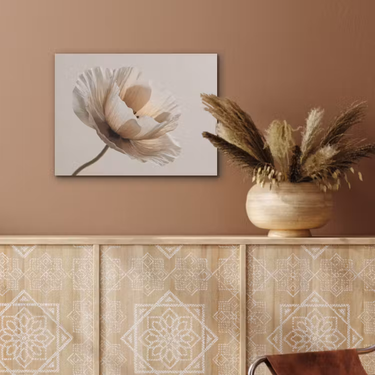 Bloem - Beige - Crème PET vilt klein -sfeer4